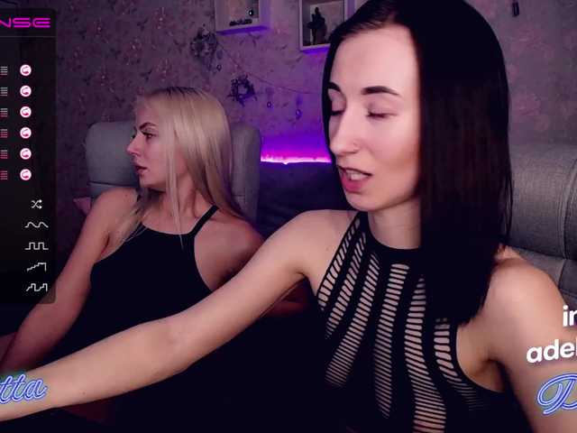 Photos Delly-Gretta Lovense works from 2 tks) brunette - Delly, blonde - Gretta) 98 - cumshow) playing charades) 98 - blowjob)
