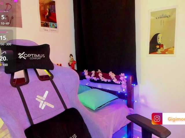 Captures d'écran de diffusion Gigimoon